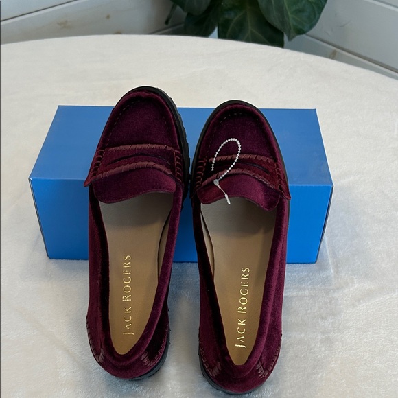 Jack Rogers Shoes - Jack Rogers New Women's Wine Deep Red Loafers. Size 7 and 8